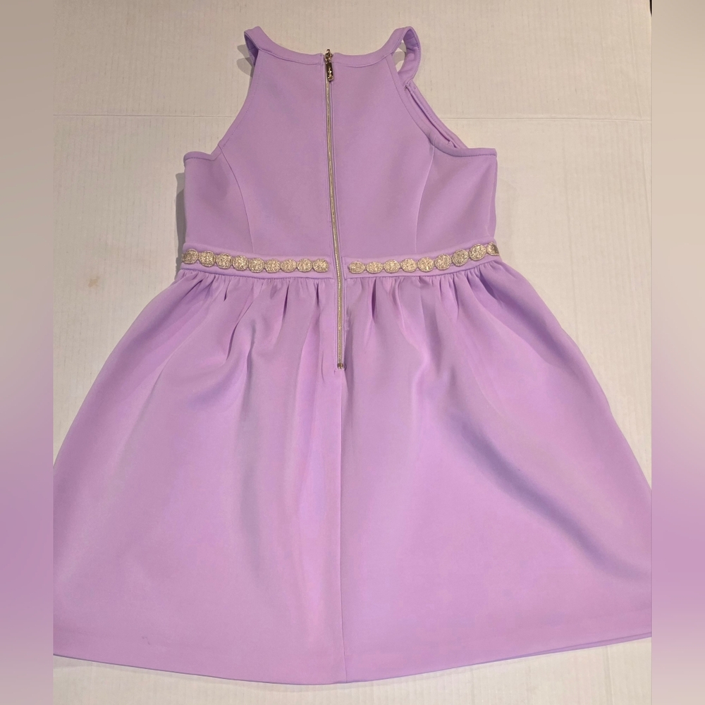 Lilly Pulitzer Evelyn Lilac Dress Girls Size L 8-10 - Picture 2 of 3